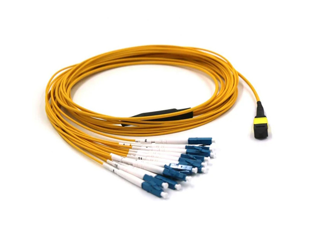 12 Fibers MTP to 12  LC singlemode Fiber Breakout Cable Type-B Female